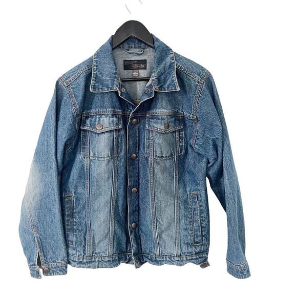 Vintage Medium Wash Zip & Snap Classic Denim Jean Jacket - Picture 1 of 10